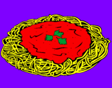 Dibuix Espaguetis amb formatge pintat per joel cooke