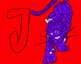 Dibuix Jaguar pintat per julia ferrer
