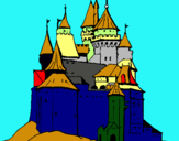 Dibuix Castell medieval pintat per xavi_3