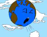 Dibuix Terra malalta pintat per marc