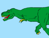 Dibuix Tiranosaure rex pintat per meritxell agnes