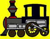 Dibuix Tren pintat per Biel