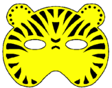 Dibuix Tigre pintat per pallasso