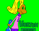 Dibuix Horton - Sally O'Maley pintat per jana