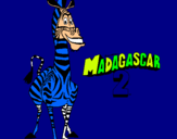 Dibuix Madagascar 2 Marty pintat per marc blasco