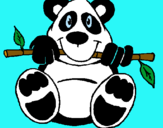 Dibuix Ós Panda pintat per joel