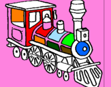 Dibuix Tren pintat per Meritxell