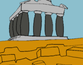 Dibuix Partenó pintat per jairo
