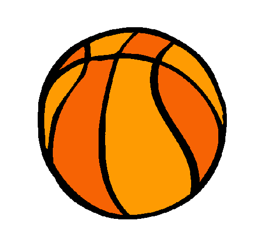 Dibuix Pilota de bàsquet pintat per pelota basquet