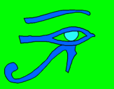 Dibuix Ull Horus pintat per POL VIÑALS