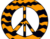 Dibuix Símbol de la pau pintat per arnau