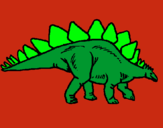 Dibuix Stegosaurus pintat per marina