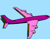Dibuix Avió pintat per Carles