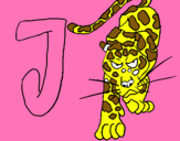 Dibuix Jaguar pintat per joana bagur