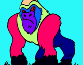 Dibuix Goril·la pintat per ERIC  GARCIA