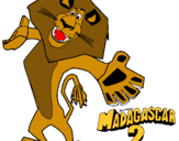 Dibuix Madagascar 2 Alex 2 pintat per iyan