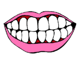Dibuix Boca i dents pintat per xenia julia
