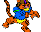 Dibuix Jugador tigre pintat per david