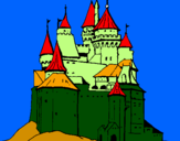 Dibuix Castell medieval pintat per ian