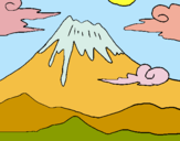 Dibuix Mont Fuji pintat per Ana