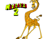Dibuix Madagascar 2 Melman pintat per alejandro