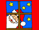 Dibuix Pare Noel pintat per arnau serret guillem