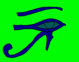 Dibuix Ull Horus pintat per uefa