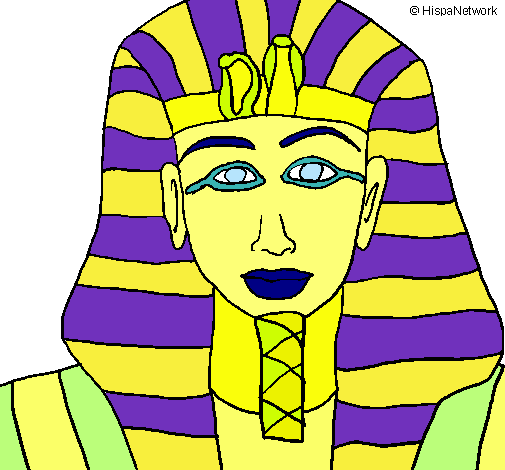 Dibuix Tutankamon pintat per QUERALT