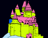 Dibuix Castell medieval pintat per CLARA  SOLSONA
