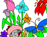 Dibuix Fauna i flora pintat per ge