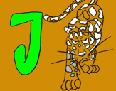 Dibuix Jaguar pintat per TERESA