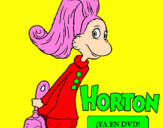 Dibuix Horton - Sally O'Maley pintat per leslie