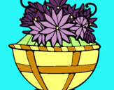 Dibuix Cistell de flors 11 pintat per elisabeth