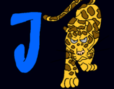 Dibuix Jaguar pintat per anitch