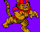 Dibuix Jugador tigre pintat per marçal