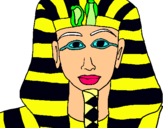 Dibuix Tutankamon pintat per laura 3