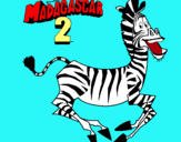 Dibuix Madagascar 2 Marty pintat per marc segura