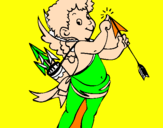 Dibuix Cupido pintat per julia 