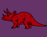 Dibuix Triceratops pintat per tyr