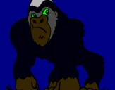 Dibuix Goril·la pintat per emi piquer