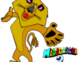 Dibuix Madagascar 2 Alex 2 pintat per pamela