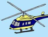 Dibuix Helicòpter  pintat per ANIOL BADIA
