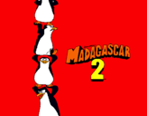 Dibuix Madagascar 2 Pingüins pintat per eva