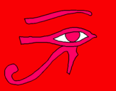 Dibuix Ull Horus pintat per anna