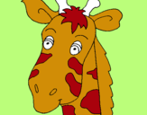 Dibuix Cara de girafa pintat per MARGA