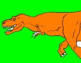 Dibuix Tiranosaure rex pintat per ROGER MERINO