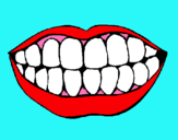 Dibuix Boca i dents pintat per Júlia  sanchez
