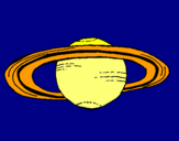 Dibuix Saturn pintat per ARNAU