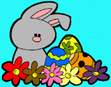 Dibuix Conillet de Pasqua pintat per laurionok@mail.ru(Laura)