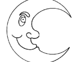 Dibuix Lluna pintat per joan